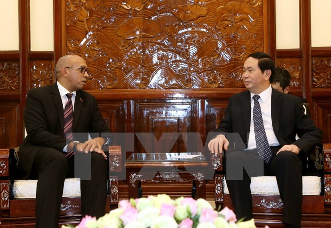 国家主席陈大光会见古巴和欧盟驻越大使