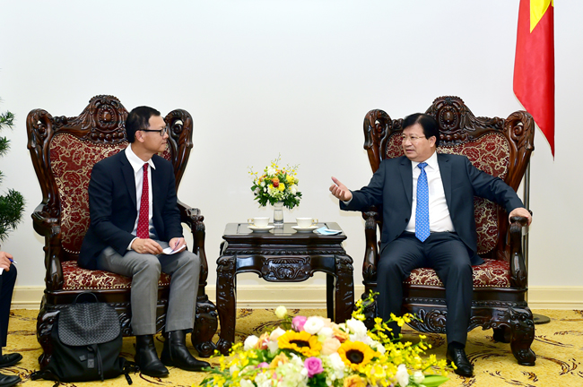 政府副总理郑廷勇会见泰国暹罗水泥集团首席执行官