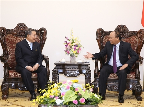 越南政府总理阮春福会见泰国TCC集团总裁苏旭明