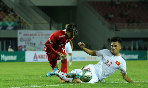 U19 KBZ Bank Cup 2016：越南队战平缅甸队
