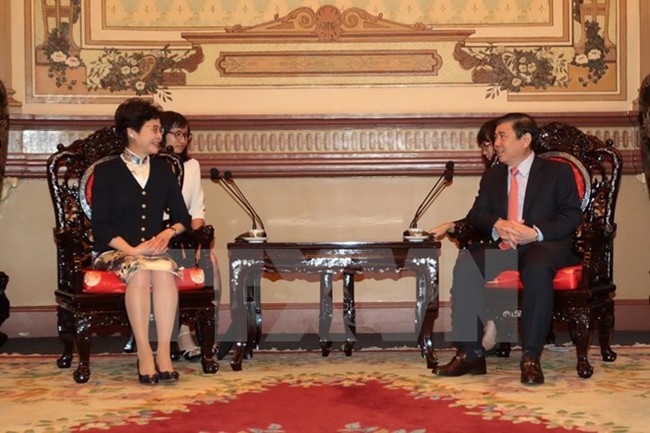 中国香港希望促进与胡志明市的投资合作