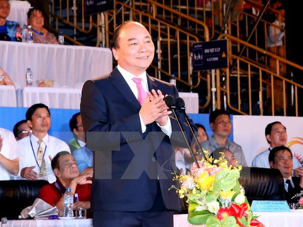 阮春福总理宣布第5届亚洲沙滩运动会开幕