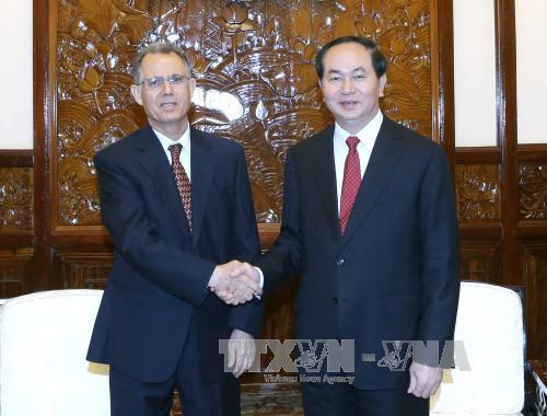 国家主席陈大光会见摩洛哥驻越南大使