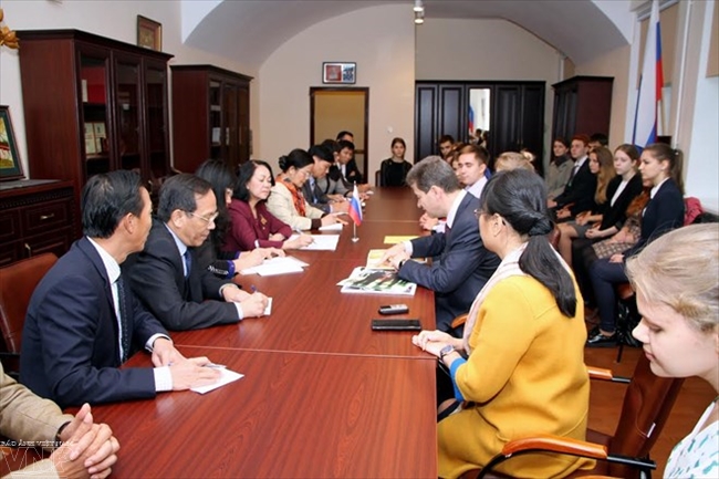 越共中央民运部部长张氏梅结束对俄罗斯的访问之旅