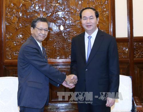 国家主席陈大光会见日本驻越大使