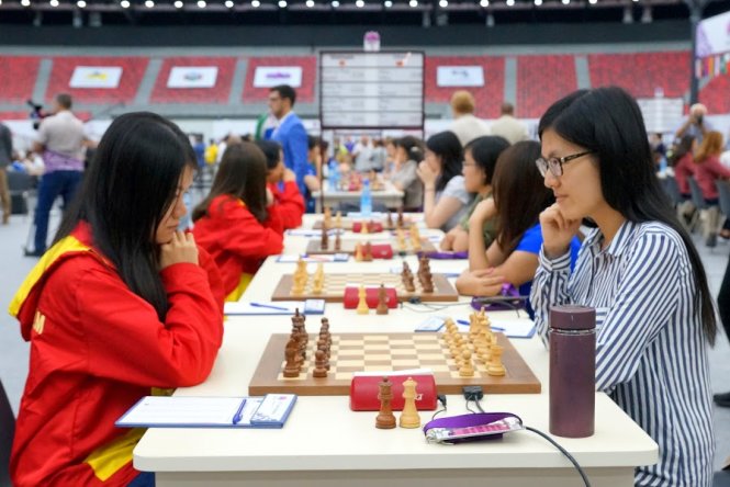2016年国象奥赛：越南女队战平中国队