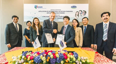 越南乳制品公司和瑞士DSM集团签署战略合作协议