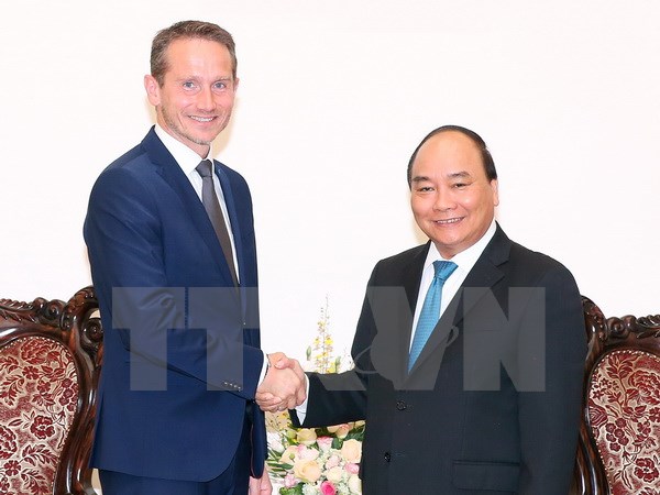 政府总理阮春福会见丹麦外交大臣克里斯蒂安•延森