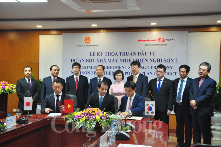 越南价值20多亿美元的火电厂BOT项目投资协议在河内签署