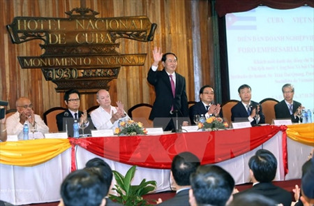国家主席陈大光出席越南-古巴企业论坛