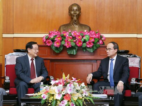 越南祖国阵线与中国协政促进合作关系