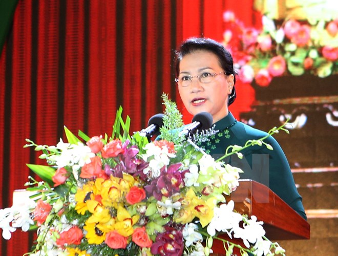 国会主席阮氏金银出席金瓯省重建20周年纪念典礼