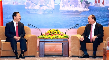 越南政府总理阮春福会见中国广西壮族自治区党委书记彭清华