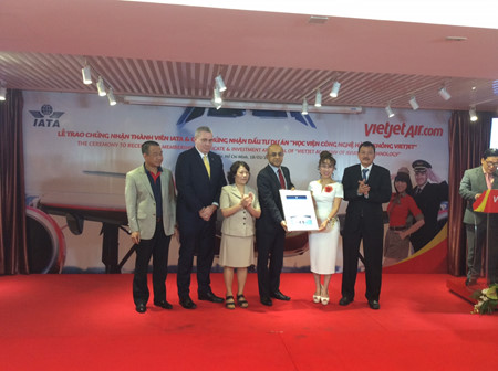 越捷航空正式成为国际航空运输协会会员