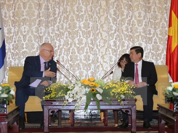 以色列总统鲁文•里夫林访问胡志明市