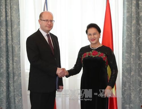 国会主席阮氏金银会见捷克总理索博特卡