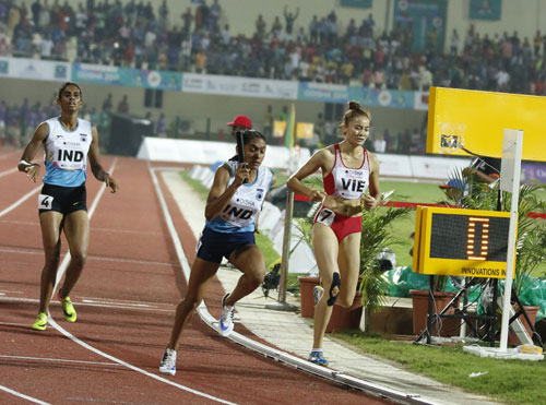 2017年亚洲田径锦标赛：越南队夺女子4x400米接力银牌