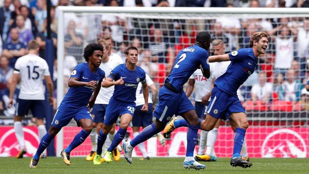 英超： 切尔西2-1客胜热刺