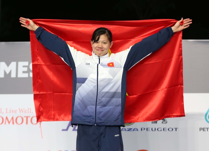 2017年东南亚运动会：阮氏映圆获仰泳金牌