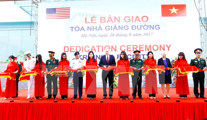 美国为越南援建教学楼 协助提升参与联合国维和行动的部队培训质量