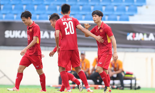 2017年东南亚运动会男足比赛：越南U22队取得开门红
