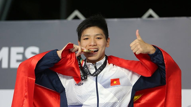 第29届东南亚运动会：越南游泳运动员阮友金山夺金 刷新东运会纪录