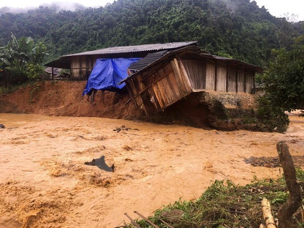 越南北方山区省份洪灾造成数十人死亡