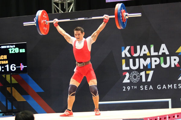 2017年东南亚运动会：石金俊为举重队拿下首枚金牌