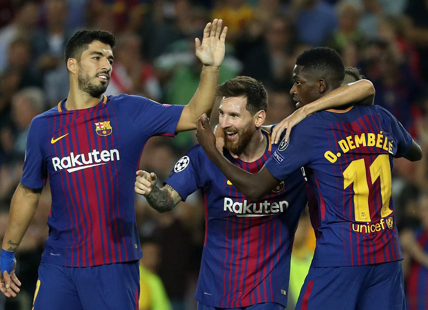 欧冠： 巴萨3-0尤文