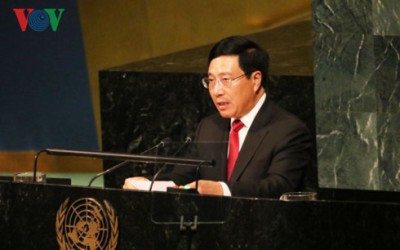 越南政府副总理兼外交部长范平明出席第72届联合国大会一般性辩论