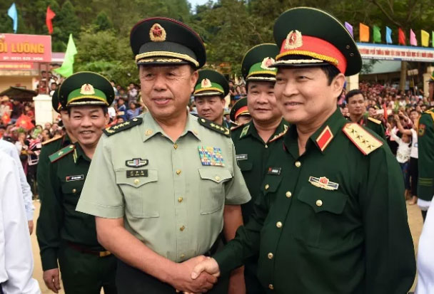 越中举行2017年第四次边境国防友好交流活动