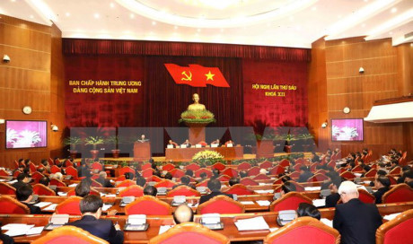 越共十二届六中全会第五天新闻公报