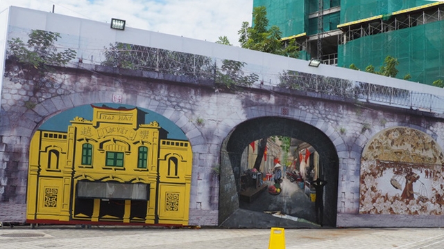 河内市冯兴壁画项目兴工 美化首都河内面貌