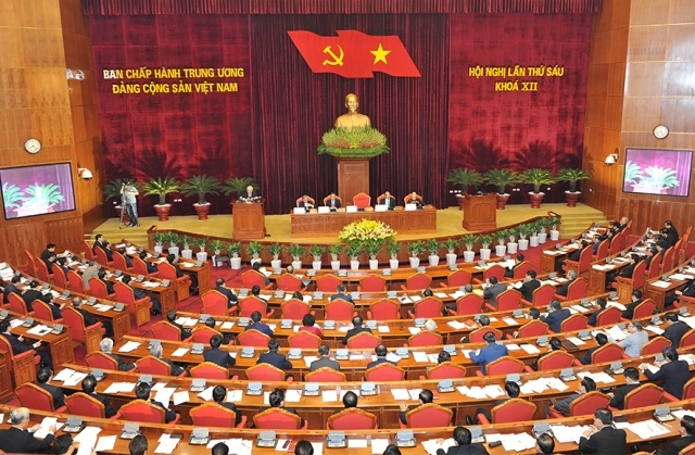 越共十二届六中全会第三天新闻公报