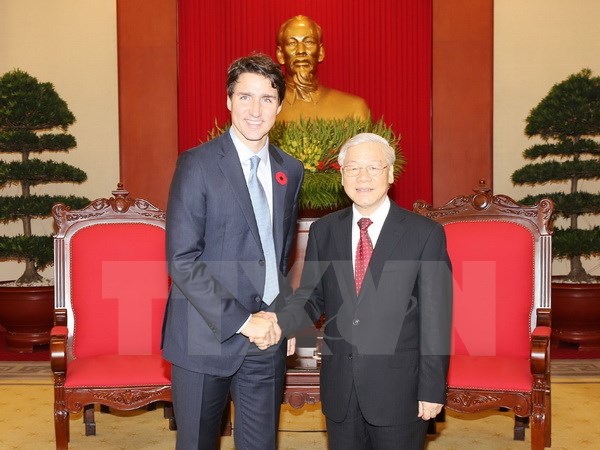 越南一向重视与加拿大的传统友好关系