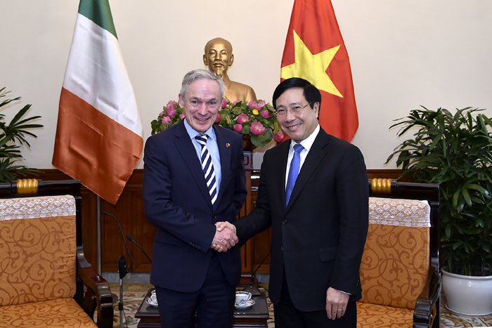 政府副总理范平明会见爱尔兰教育和技能部部长理查德·布鲁顿