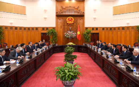 政府总理阮春福会见中国外交部长王毅