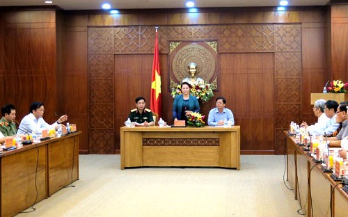 国会主席阮氏金银莅临庆和省调研