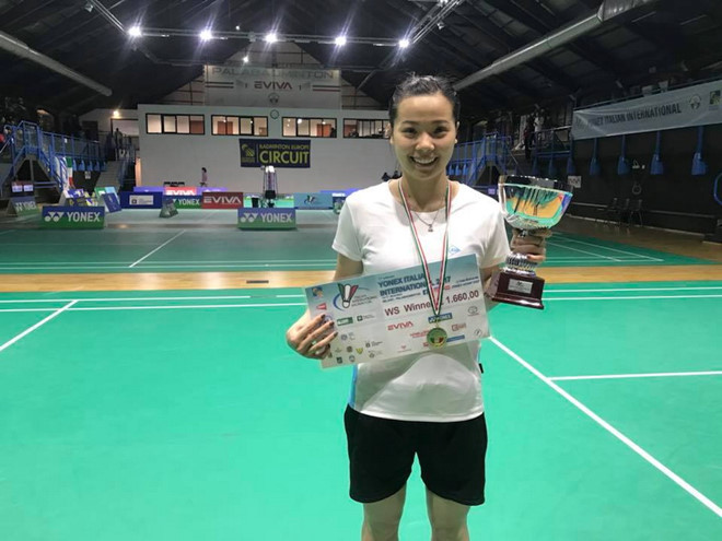 2017年意大利羽毛球国际赛：阮垂玲夺冠