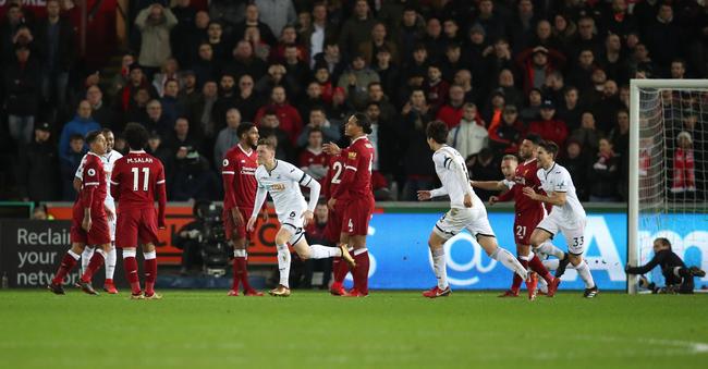 英超：利物浦爆冷客负垫底队 4连胜终结仍居前四