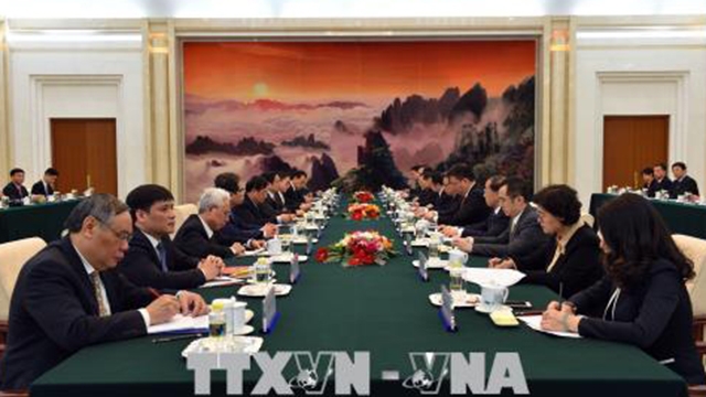 越南共产党代表团对中国进行工作访问