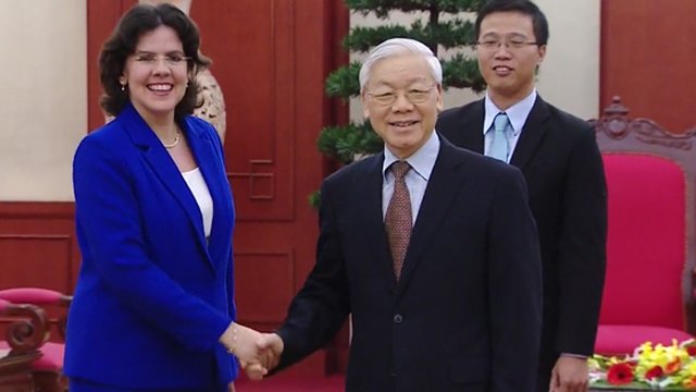 越共中央总书记阮富仲会见古巴新任驻越大使