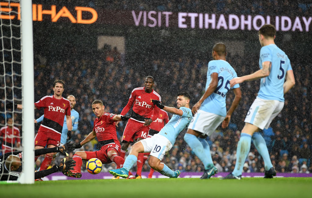 英超：曼城主场3比1力克沃特福德