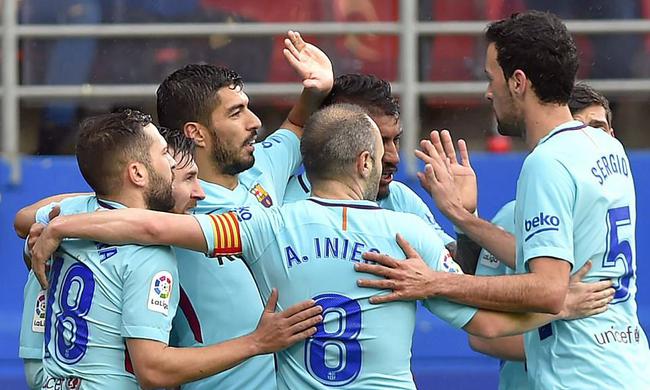 西甲-梅西助攻苏神进球 巴萨2-0止连平10分领跑