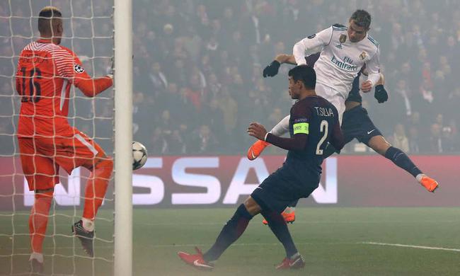 欧冠-C罗传射+中柱 皇马客场2-1双杀巴黎晋级8强