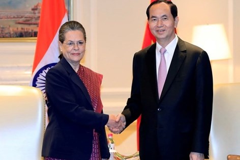 越南国家主席陈大光访印期间的各项活动