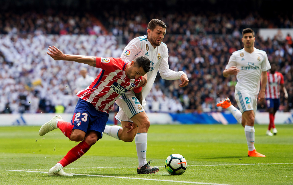 西甲-贝尔助C罗进球格子扳平 皇马2度中框平马竞