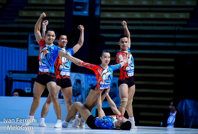 2018年世界健美操锦标赛：越南队夺3金