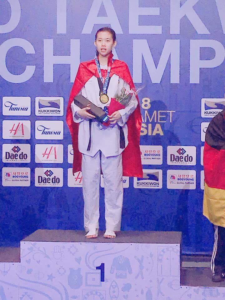 2018年世界青年跆拳道锦标赛：越南选手胡氏金银夺金