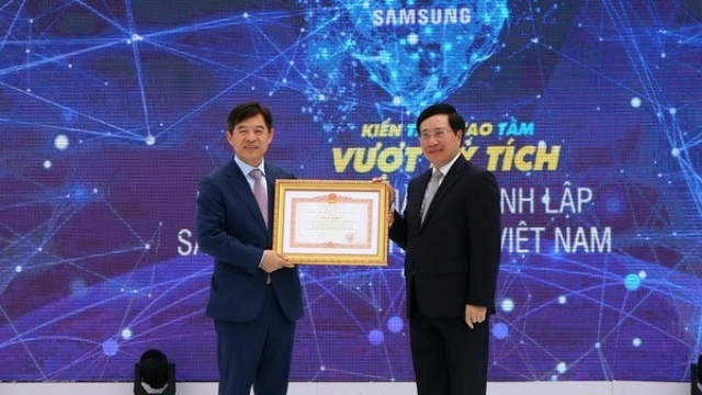 韩国三星（越南）电子有限责任公司成立10周年纪念典礼在北宁省举行